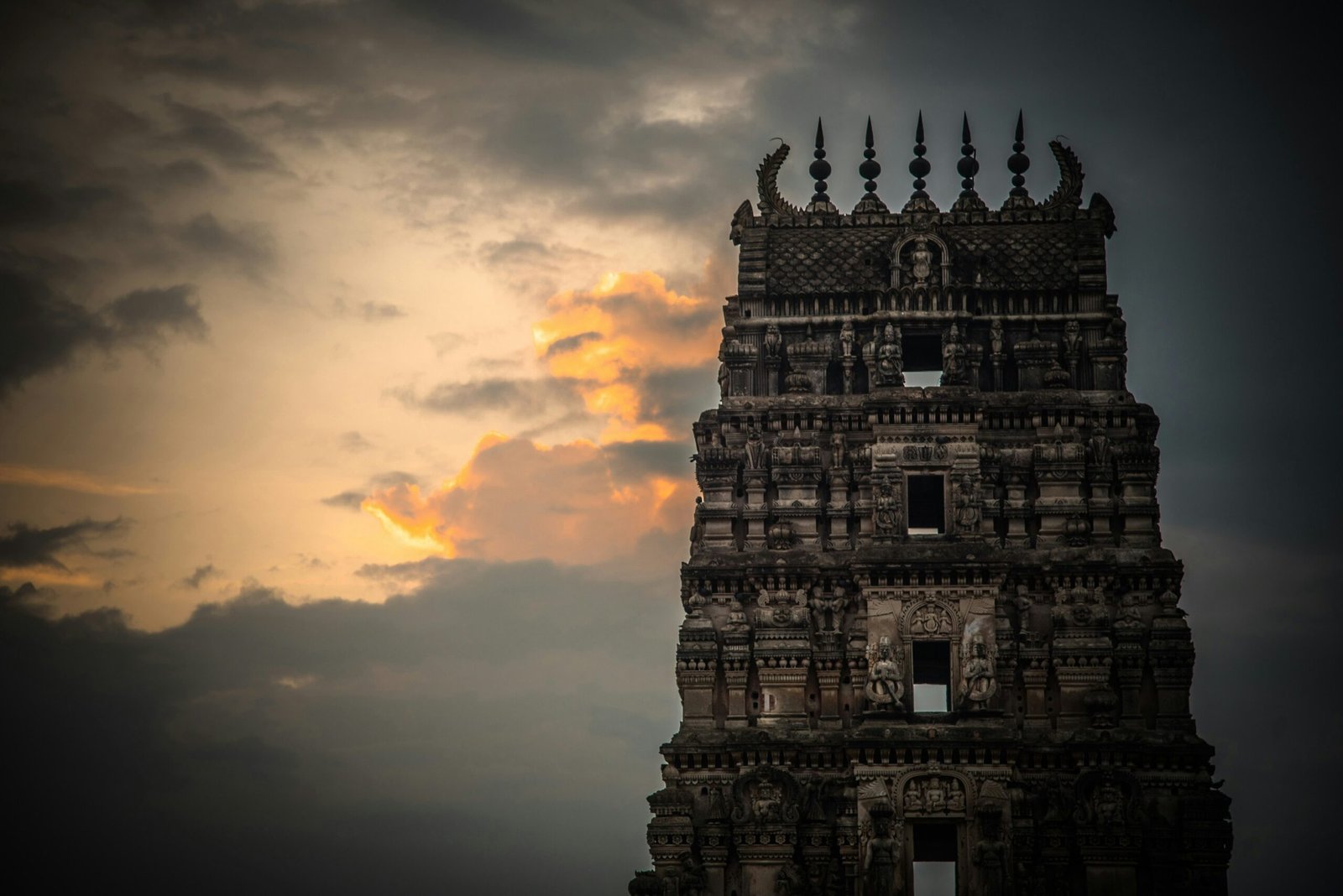 gray concrete temple